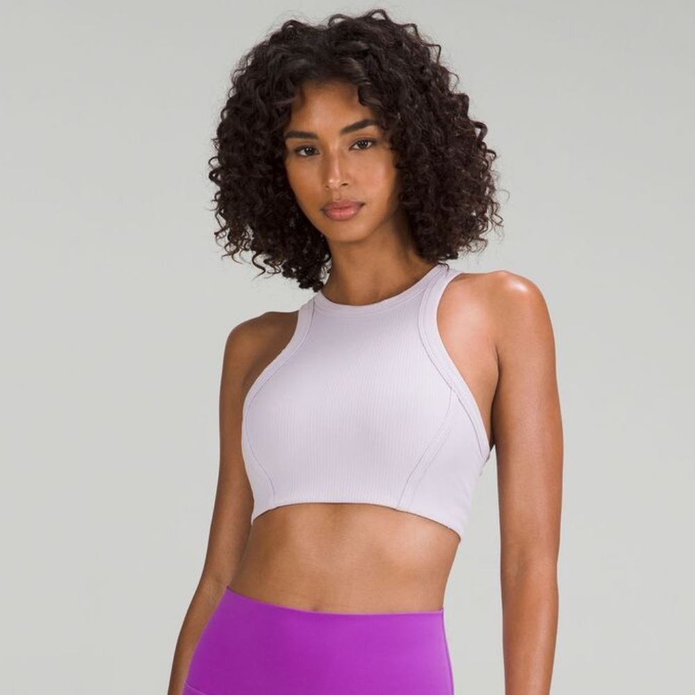 Ribbed Nulu High Neck Yoga Bra